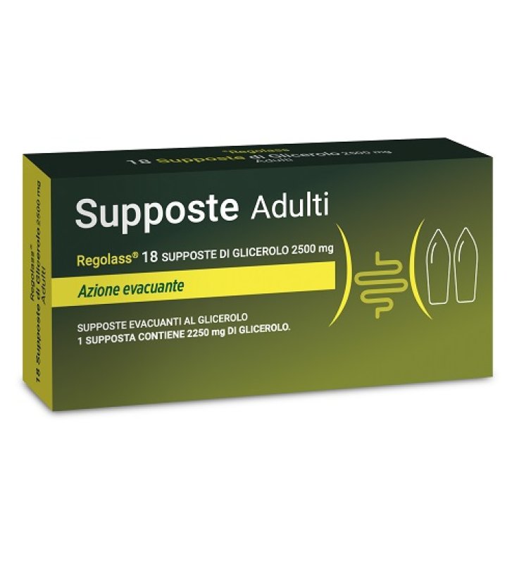 SUPPOSTE ADULTI GLICEROLO 2500 MG LABORATORIO DELLA FARMACIA18 PEZZI