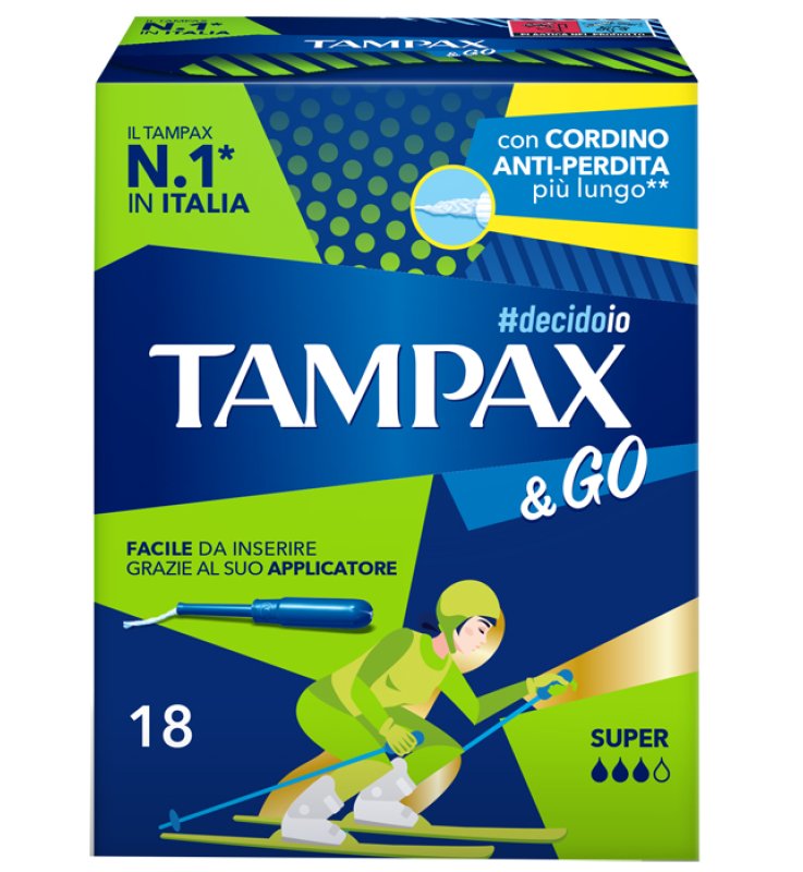 TAMPAX &GO SUPER 18PZ TAMPAX &GO SUPER 18PZ