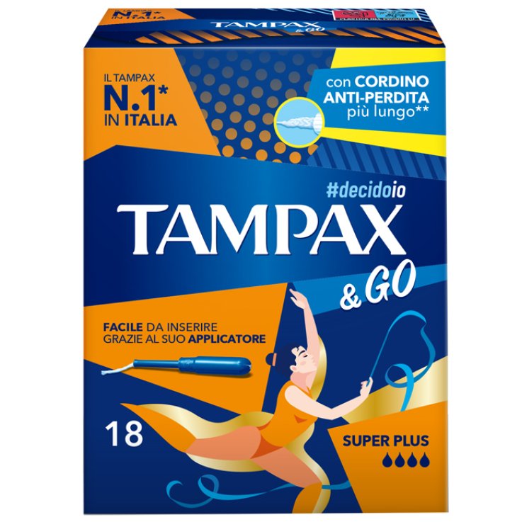 TAMPAX &GO SUPER PLUS 18PZ TAMPAX &GO SUPER PLUS 18PZ