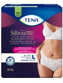 TENA SILHOUETTE P WHITE L 10PZ