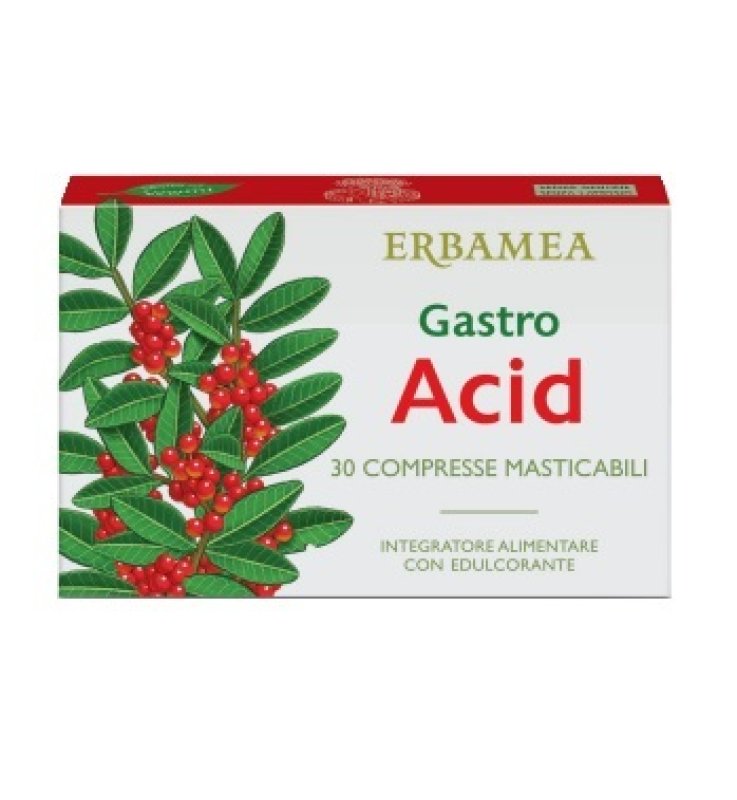 GASTRO ACID 30CPR MASTIC. ERBAME GASTRO ACID 30CPR MASTIC. ERBAME