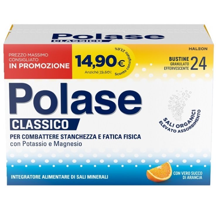 Polase Classico Arancia | Potassio Magnesio Stanchezza Affaticamento 24 BUSTINE PROMO Polase Classico Arancia | Potassio Magnesio Stanchezza Affaticamento 24 BUSTINE PROMO