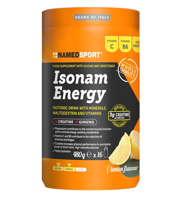 ISONAM ENERGY LEMON FLAV 480G NA