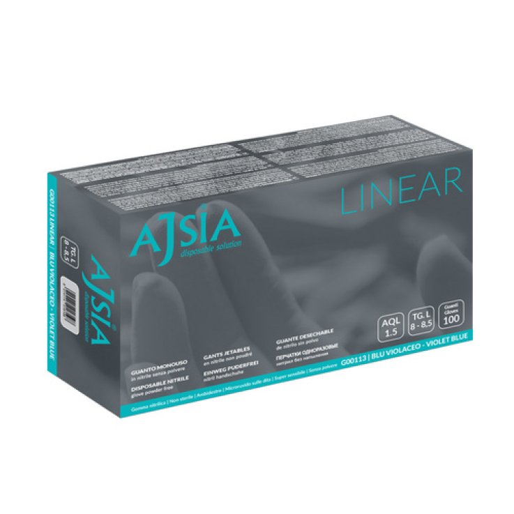 AJSIA Guanti NITRILE L 100pz AJSIA Guanti NITRILE L 100pz