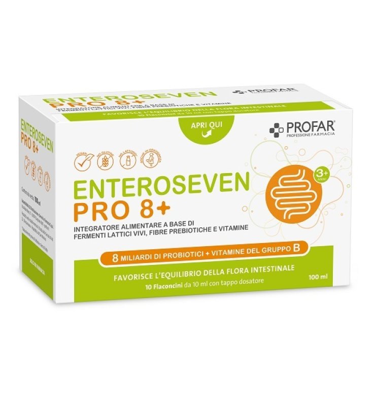 PROFAR ENTEROSEVEN PRO 8+ 10 FLACONCINI DA 10 ML
