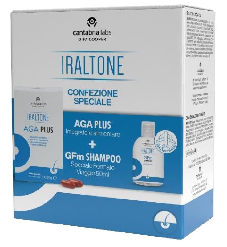 AGA PLUS 60 CAPSULE + GFM SHAMPOO USO FREQUENTE 50 ML IN OMAGGIO IRALTONE AGA PLUS 60 CAPSULE + GFM SHAMPOO USO FREQUENTE 50 ML IN OMAGGIO IRALTONE