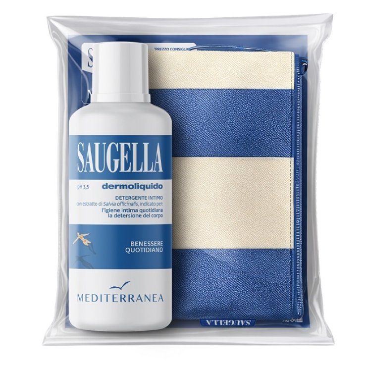 Saugella Seguimi | Detergente Intimo Rinfrescante e Antiodore con Salvia 500 ml + Pochette Saugella Seguimi | Detergente Intimo Rinfrescante e Antiodore con Salvia 500 ml + Pochette