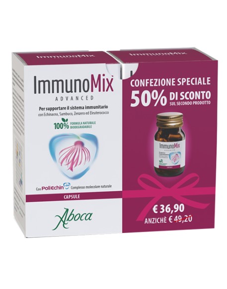 IMMUNOMIX ADVANCED 50 CAPSULE RM CONFEZIONE SPECIALE 2 PEZZI