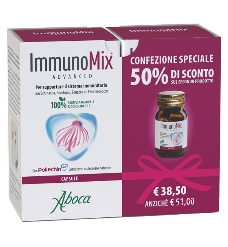IMMUNOMIX ADVANCED 50 CAPSULE RM CONFEZIONE SPECIALE 2 PEZZI