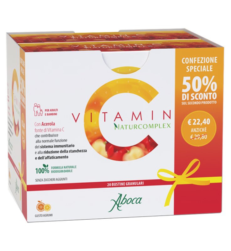VITAMIN C NATURCOMPLEX 20 BUSTINE GRANULARI CONFEZIONE SPECIALE 1+1