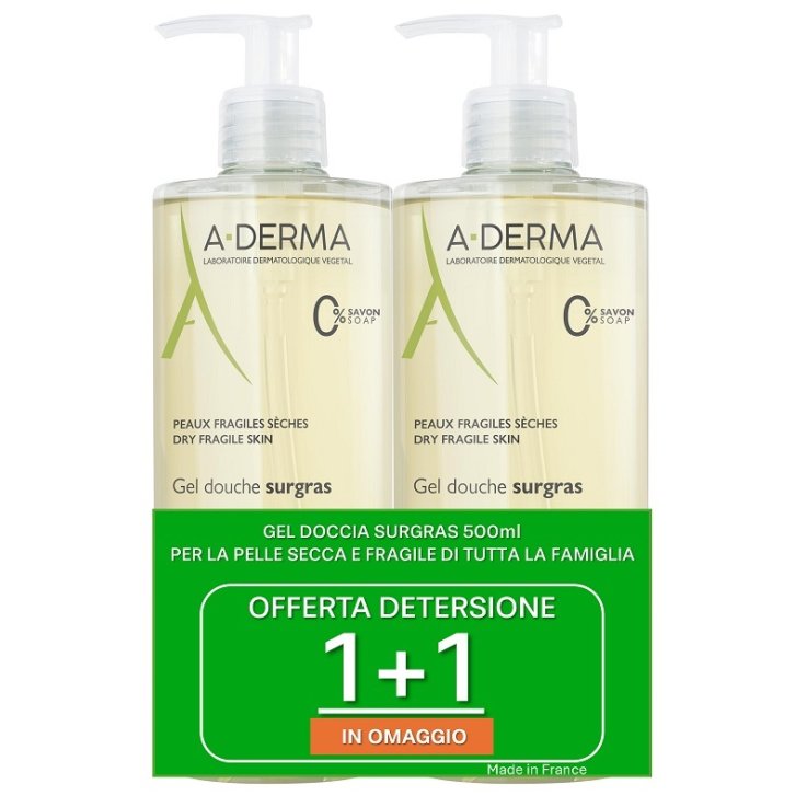 ADERMA A-D LES INDISPENSABLES 2 GEL DOCCIA SURGRAS 500 ML ADERMA A-D LES INDISPENSABLES 2 GEL DOCCIA SURGRAS 500 ML