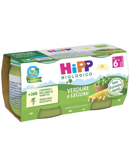 HIPP BIO OMOG VERD/LEGUMI2X80G HIPP BIO OMOG VERD/LEGUMI2X80G