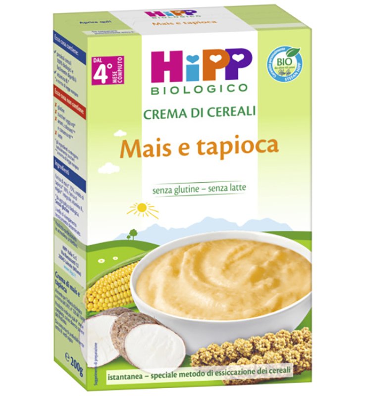 HIPP BIO CREMA CEREALI MAIS/TAPIOCA 200 G