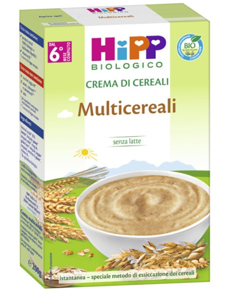 HIPP BIO CREMA CEREALI MULTICEREALI 200 G HIPP BIO CREMA CEREALI MULTICEREALI 200 G