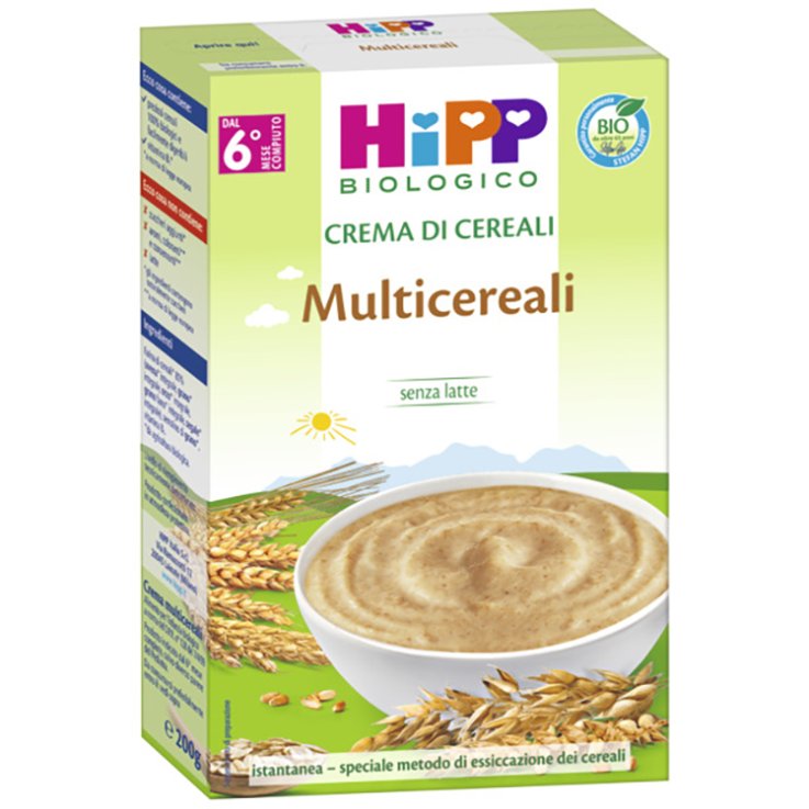 HIPP BIO CREMA CEREALI MULTICEREALI 200 G HIPP BIO CREMA CEREALI MULTICEREALI 200 G