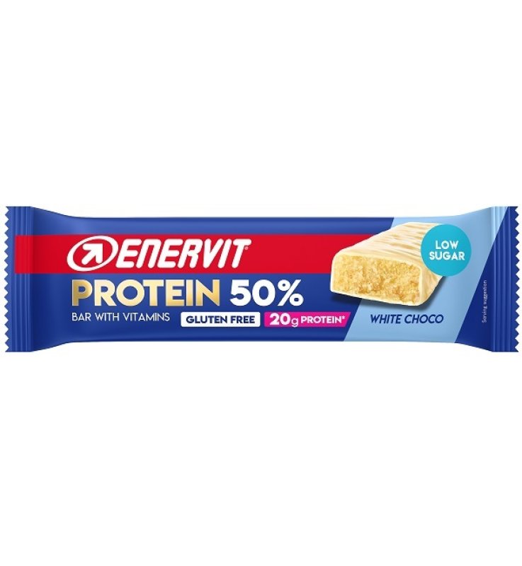ENERVIT SPORT PROT BAR 50% WHI ENERVIT SPORT PROT BAR 50% WHI