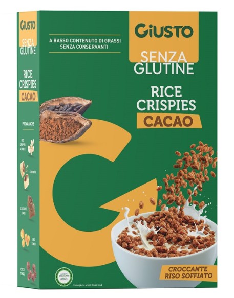 GIUSTO S/G Rice Crisp.Cacao GIUSTO S/G Rice Crisp.Cacao
