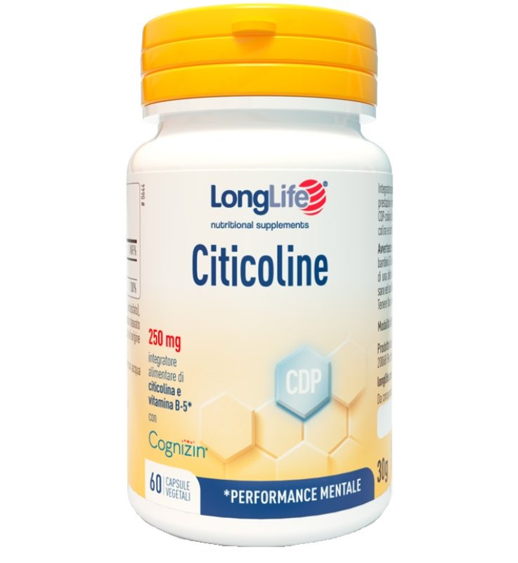 LONGLIFE CITICOLINE 60CPS VEG