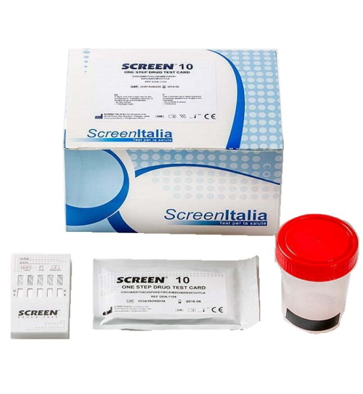 SCREEN TEST ANTIDROGA RAPIDO SU PANNELLO PER DETERMINAZIONEQUALITATIVA DI 10 DROGE D'ABUSO IN URINA UMANA 10 MULTI DRUGRAPID TEST PANEL 25 PEZZI USO PROFESSIONALE SCREEN TEST ANTIDROGA RAPIDO SU PANNELLO PER DETERMINAZIONEQUALITATIVA DI 10 DROGE D'ABUSO IN URINA UMANA 10 MULTI DRUGRAPID TEST PANEL 25 PEZZI USO PROFESSIONALE