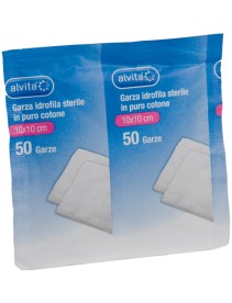 ALVITA GARZA STER 10X10CM 50PZ