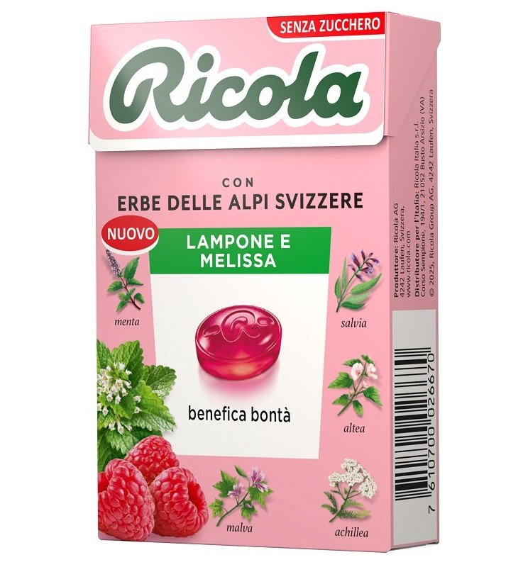RICOLA Lampone & Melis.S/Z 50g RICOLA Lampone & Melis.S/Z 50g