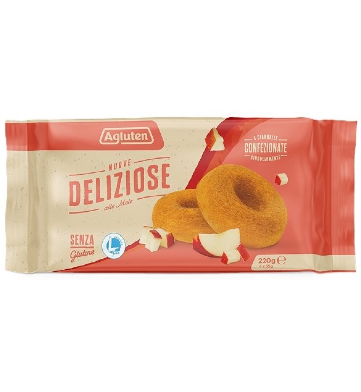 AGLUTEN NUOVE DELIZ MELE 4X55G AGLUTEN NUOVE DELIZ MELE 4X55G