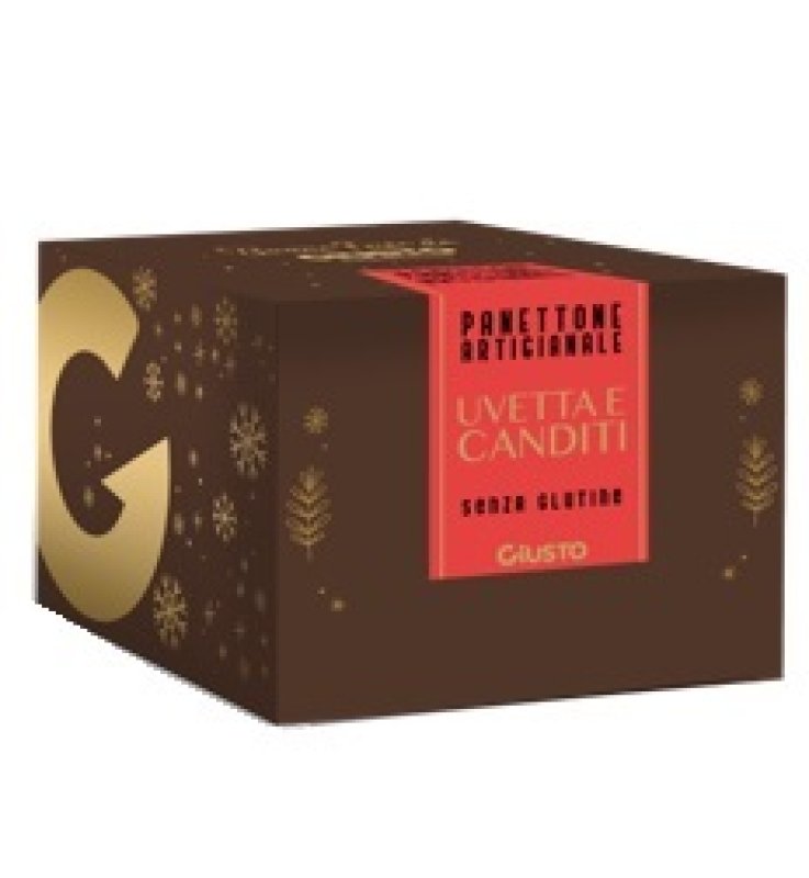 GIUSTO PANETTONE UVET/CAND 600G
