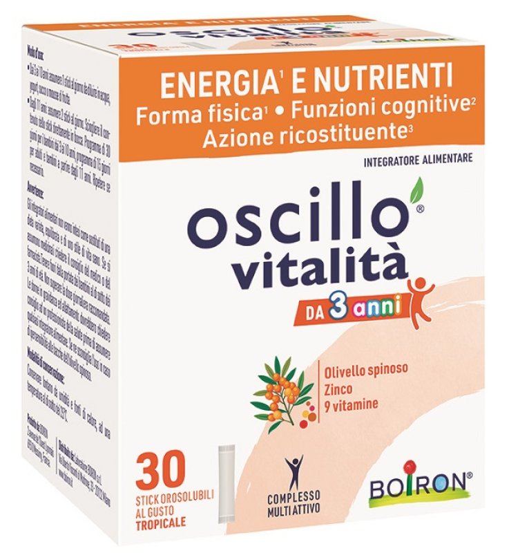 OSCILLO VITALITA' 3+ 30STICK BOI