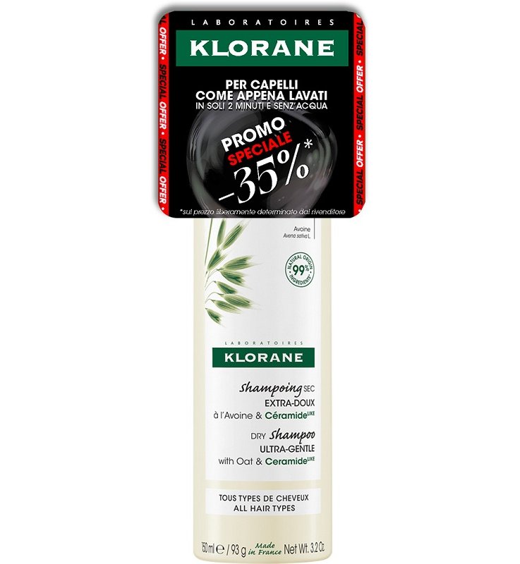KLORANE SHAMPOO SECCO AVENA&CERA 150 ML BLACK FRIDAY