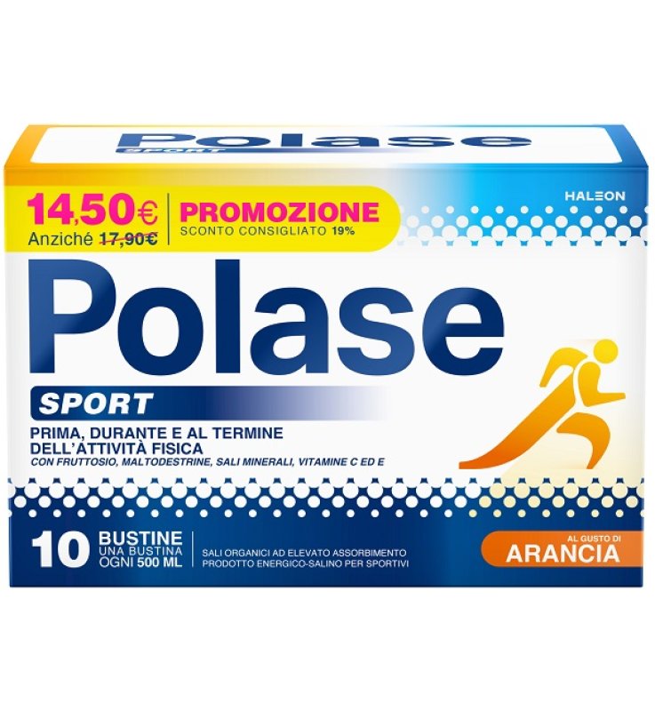 Polase Sport | Integratore Energetico-Salino con Magnesio, Potassio e Vitamine C ed E 10BST