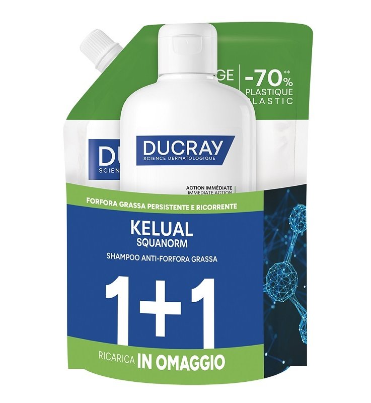 KELUAL SQUANORM KIT FORFORA GRASSA 400 ML 1+1 RICARICA IN OMAGGIO