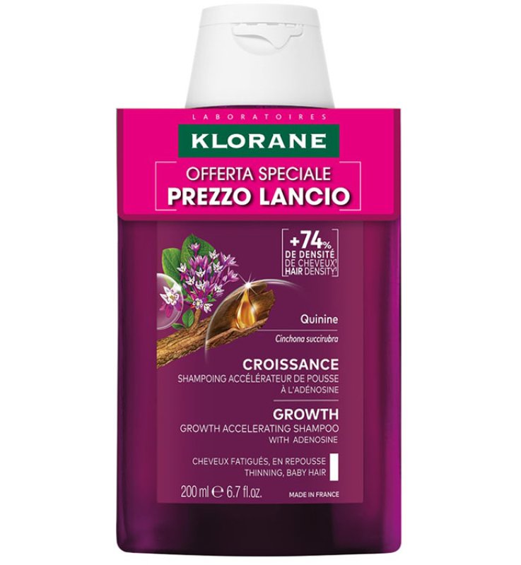 KLORANE SHAMPOO CHININA CRESCITA 200 ML PREZZO LANCIO