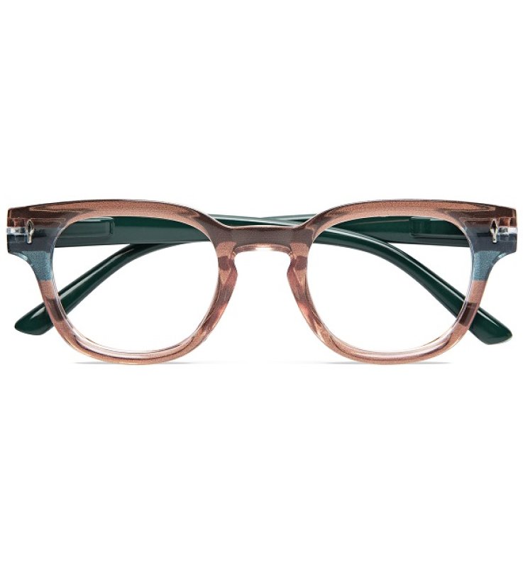 OCCHIALE DA LETTURA QFARMA FUNK MARRONE-VERDE +2,50