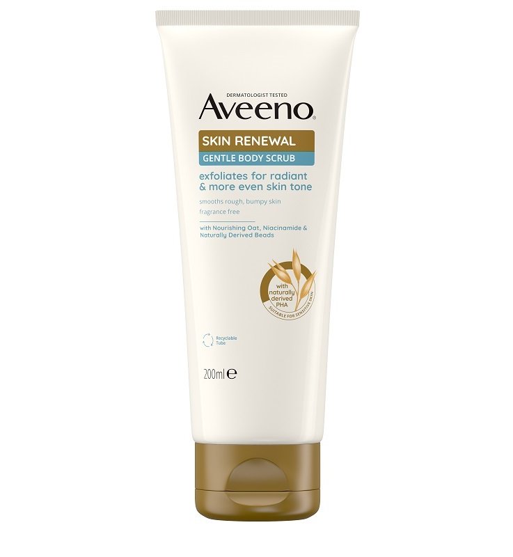 AVEENO SKIN RENEW BOD SCRU 200ML