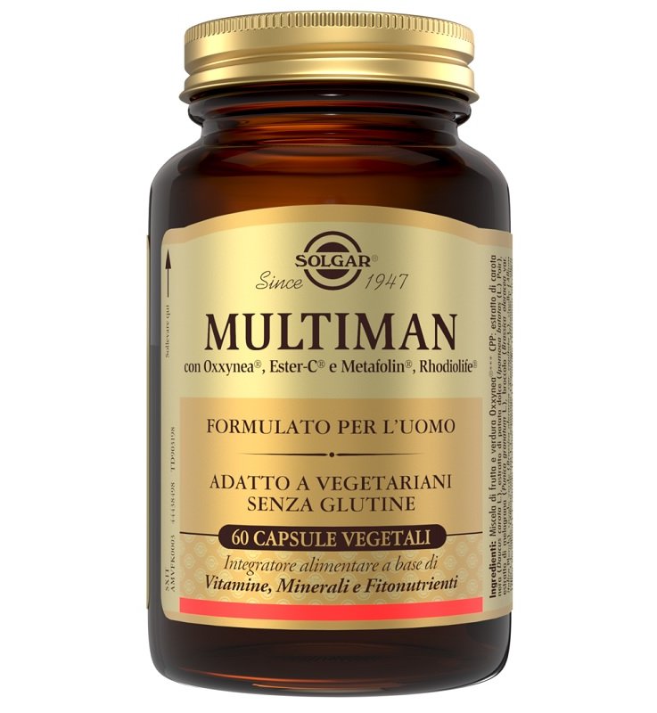 MULTIMAN 60 CAPSULE VEGETALI SENZA GLUTINE