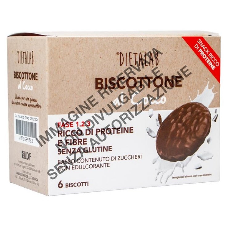 DIETALAB BISCOTTONE AL COCCO 6 PEZZI SENZA GLUTINE CON EDULCORANTE DIETALAB BISCOTTONE AL COCCO 6 PEZZI SENZA GLUTINE CON EDULCORANTE