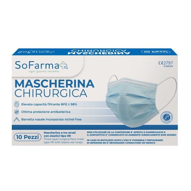 MASCHERINA CHIR 10PZ SF+ MASCHERINA CHIR 10PZ SF+