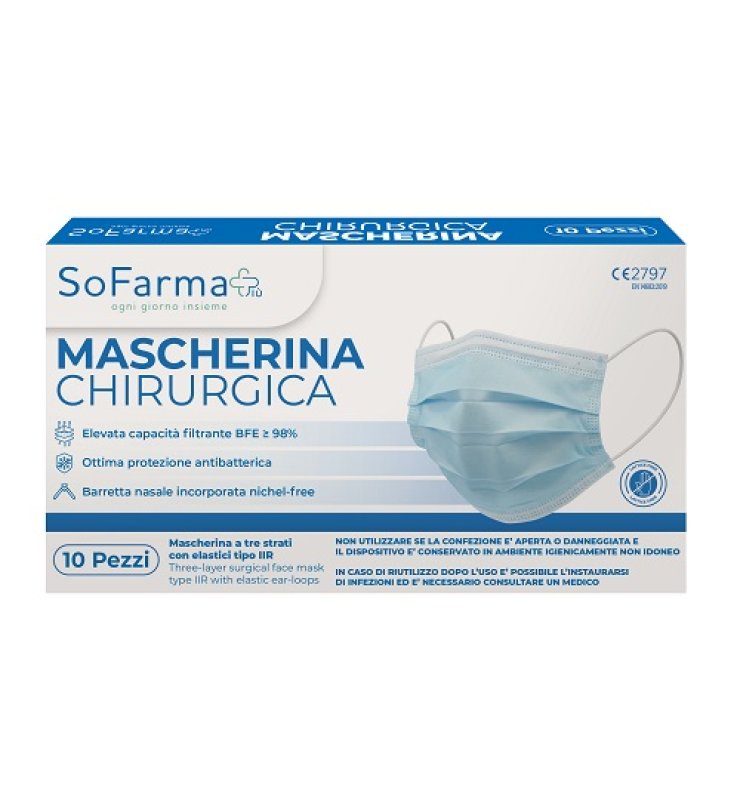 MASCHERINA CHIR 10PZ SF+ MASCHERINA CHIR 10PZ SF+