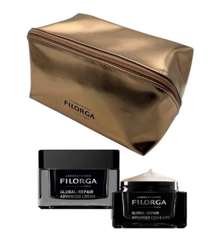 FILORGA XMAS 2026 COFFRET GLOBAL ANTI AGING GLOBAL REPAIR ADVANCED CREAM + GLOBAL REPAIR ADVANCED EYES & LIPS + TROUSSE