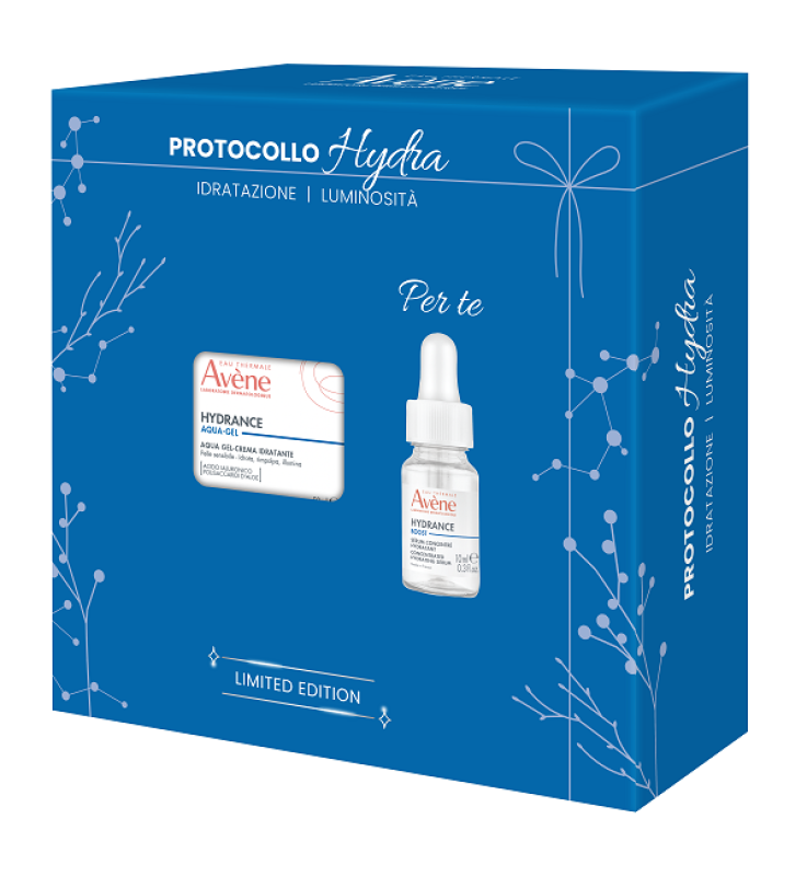 EAU THERMALE AVENE HYDRANCE COFANETTO NATALE 2026 HYDRA AQUAGEL-CREMA IDRATANTE 50 ML + CONCENTRATED HYDRATING SERUM 10ML