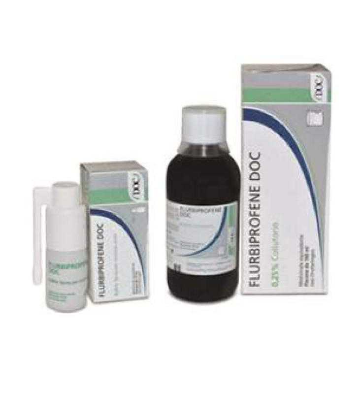 FLURBIPROFENE (DOC GENERICI)*spray mucosa orale 15 ml 0,25%