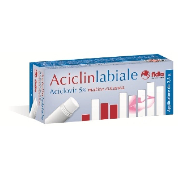 ACICLINLABIALE*matita cutanea 2,5 g 5% ACICLINLABIALE*matita cutanea 2,5 g 5%