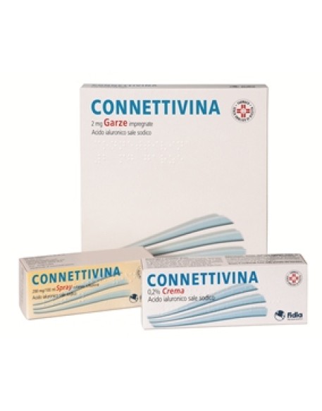 CONNETTIVINA*10 garze 2 mg 10 cm x 10 cm