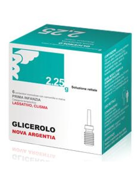 GLICEROLO (NOVA ARGENTIA)*PRIMA INFANZIA 6 contenitori monodose 2,25 g soluz rett con camomilla e malva