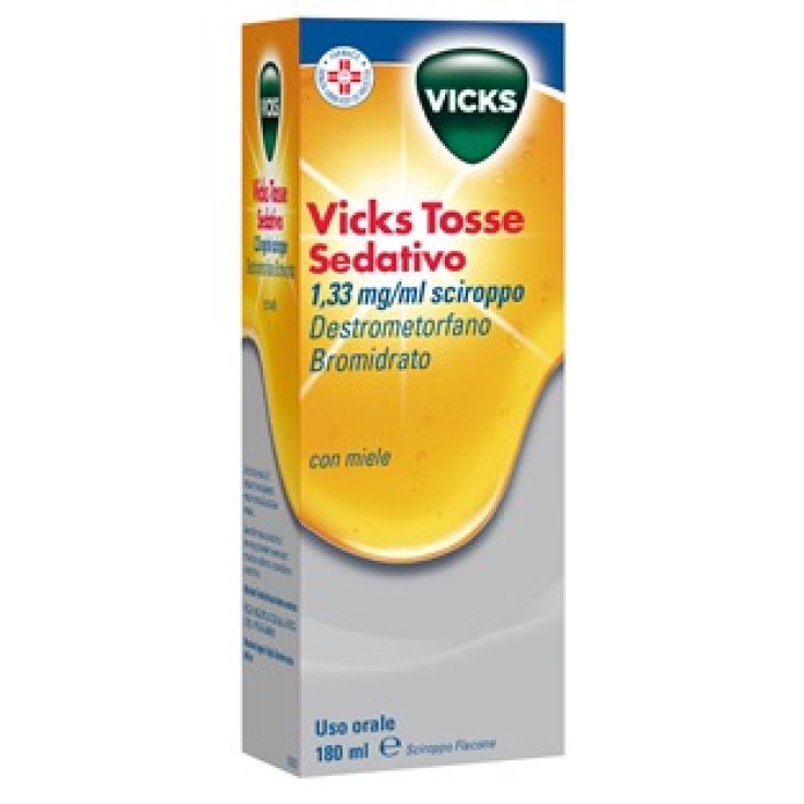 VICKS TOSSE SEDATIVO*1 flacone 180 ml 1,33 mg/ml sciroppo VICKS TOSSE SEDATIVO*1 flacone 180 ml 1,33 mg/ml sciroppo