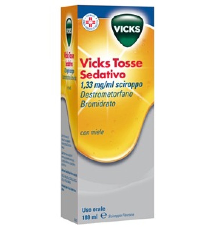 VICKS TOSSE SEDATIVO*1 flacone 180 ml 1,33 mg/ml sciroppo