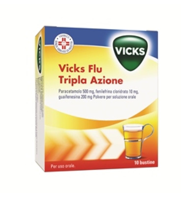 VICKS FLU TRIPLA AZIONE*orale polv 10 bust