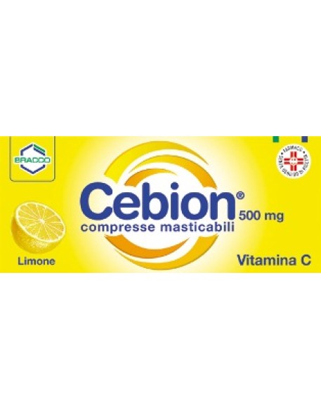 CEBION 500*20 cpr mast 500 mg limone