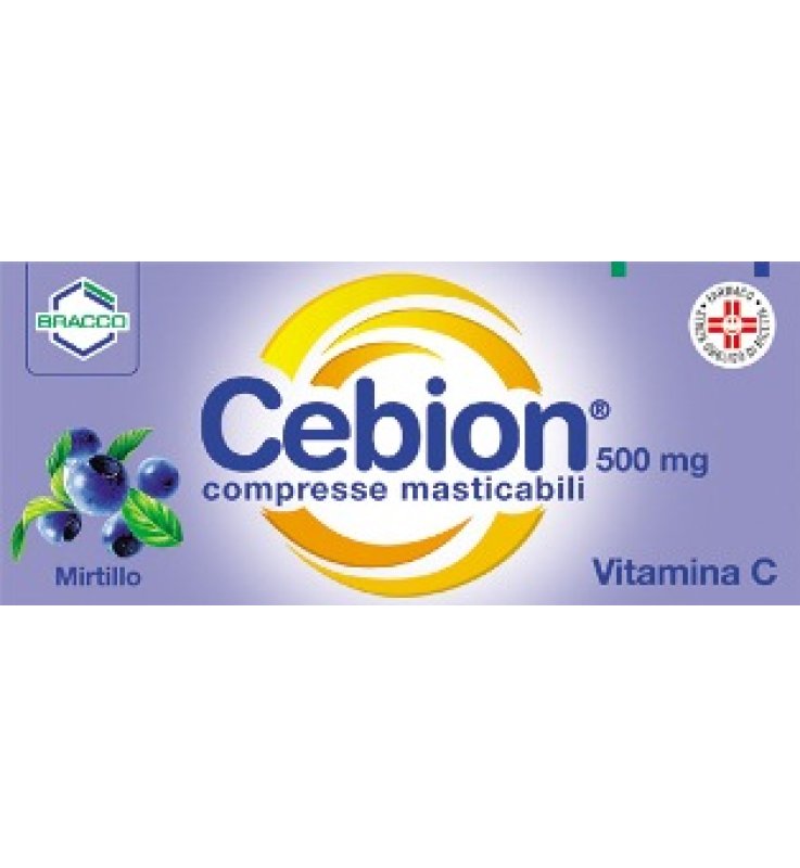CEBION 500*20 cpr mast 500 mg mirtillo