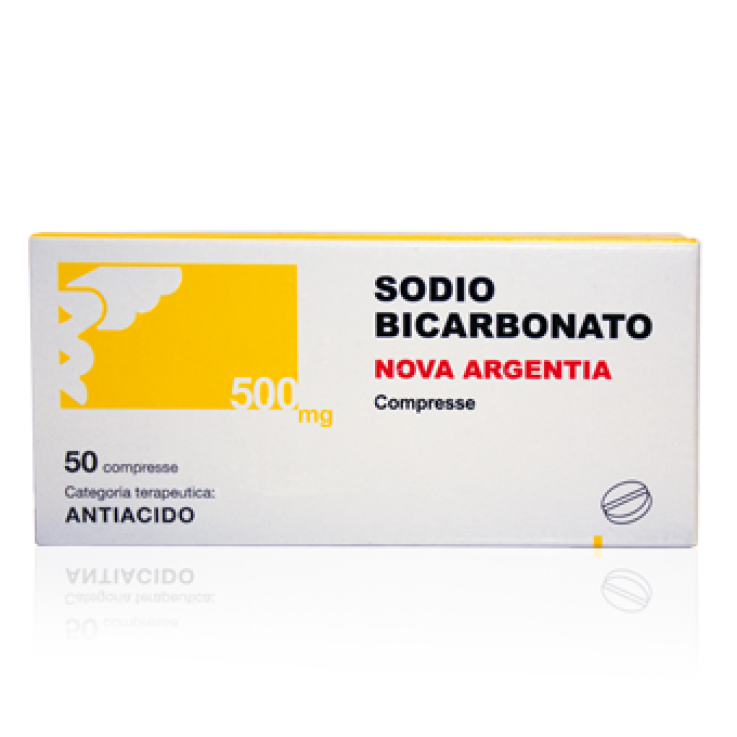 SODIO BICARBONATO (NOVA ARGENTIA)*50 cpr 500 mg SODIO BICARBONATO (NOVA ARGENTIA)*50 cpr 500 mg